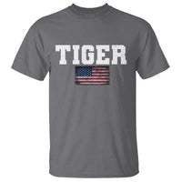 Classic Tigers T Shirt Retro Varsity Vintage Sports Team Name USA Flag - Wonder Print Shop