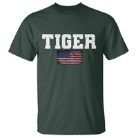 Classic Tigers T Shirt Retro Varsity Vintage Sports Team Name USA Flag - Wonder Print Shop