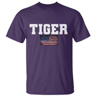 Classic Tigers T Shirt Retro Varsity Vintage Sports Team Name USA Flag - Wonder Print Shop