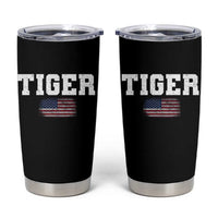 Classic Tigers Tumbler Cup Retro Varsity Vintage Sports Team Name USA Flag - Wonder Print Shop