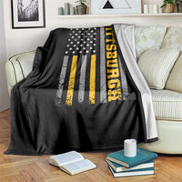 Pittsburgh Throw Blanket Retro Vintage USA Flag Patriotic American - Wonder Print Shop