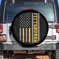 Pittsburgh Spare Tire Cover Retro Vintage USA Flag Patriotic American - Wonder Print Shop