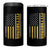 Pittsburgh 4 in 1 Can Cooler Tumbler Retro Vintage USA Flag Patriotic American - Wonder Print Shop