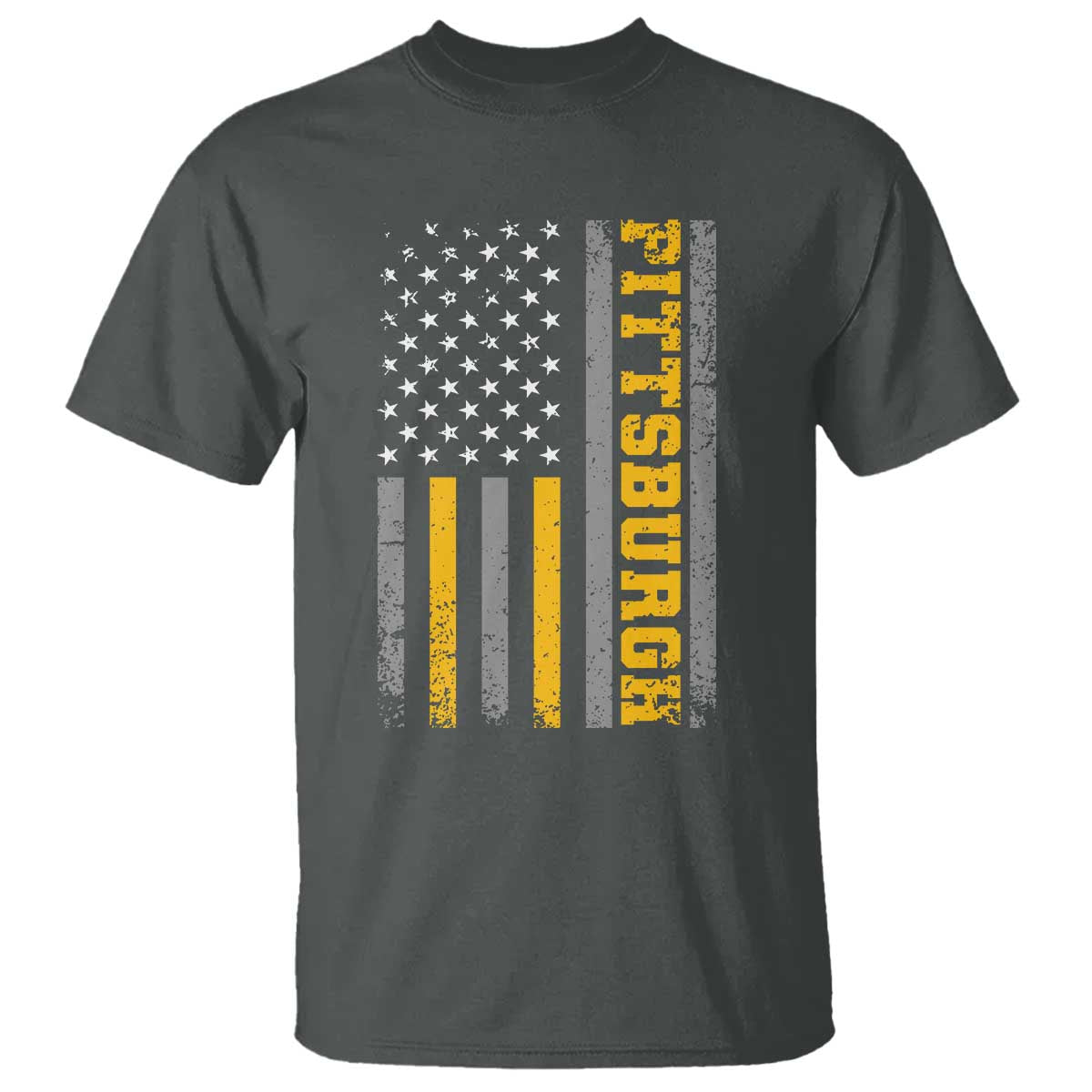 Pittsburgh T Shirt Retro Vintage USA Flag Patriotic American - Wonder Print Shop
