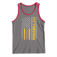 Pittsburgh Tank Top Retro Vintage USA Flag Patriotic American - Wonder Print Shop