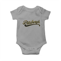 Pittsburgh Baby Onesie Classic Retro Vintage Pennsylvania PA - Wonder Print Shop