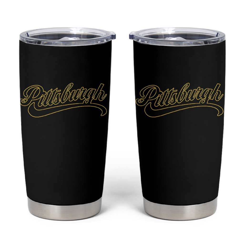 Pittsburgh Tumbler Cup Classic Retro Vintage Pennsylvania PA - Wonder Print Shop