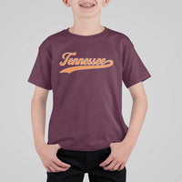 Vintage Tennessee T Shirt For Kid Classic TN Orange Print Retro Vintage - Wonder Print Shop