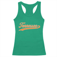 Vintage Tennessee Racerback Tank Top Classic TN Orange Print Retro Vintage - Wonder Print Shop