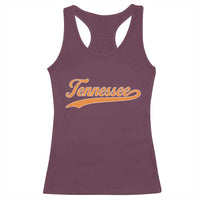 Vintage Tennessee Racerback Tank Top Classic TN Orange Print Retro Vintage - Wonder Print Shop