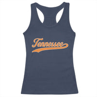 Vintage Tennessee Racerback Tank Top Classic TN Orange Print Retro Vintage - Wonder Print Shop