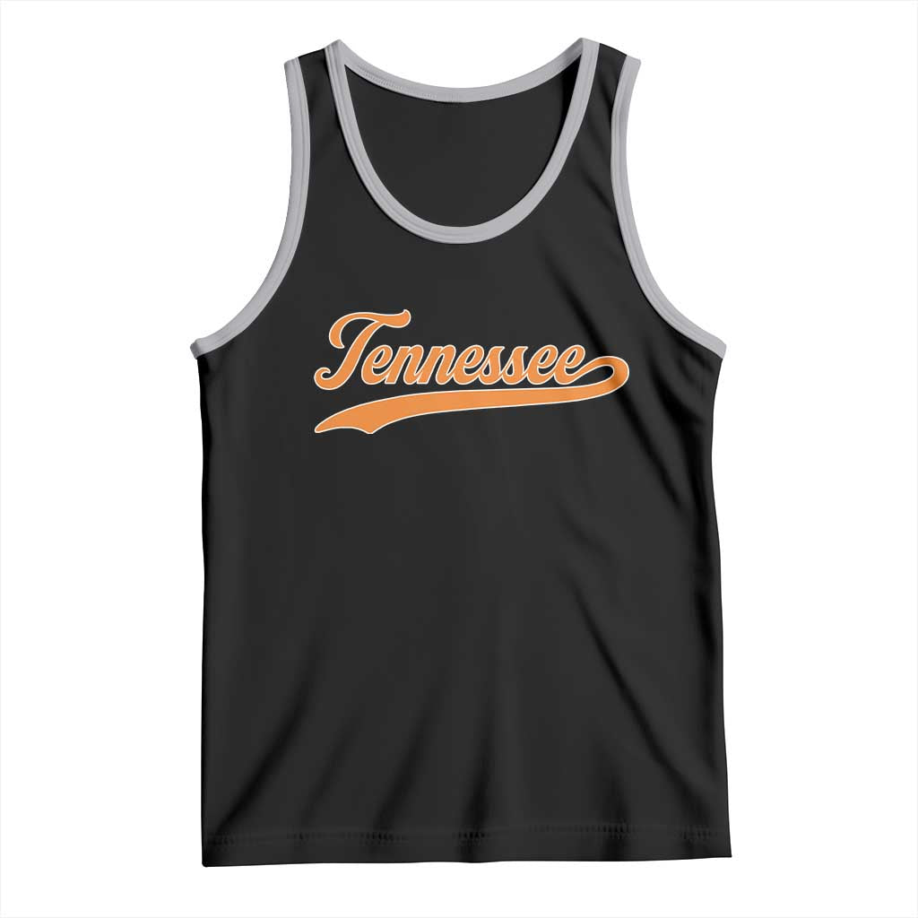 Vintage Tennessee Tank Top Classic TN Orange Print Retro Vintage - Wonder Print Shop