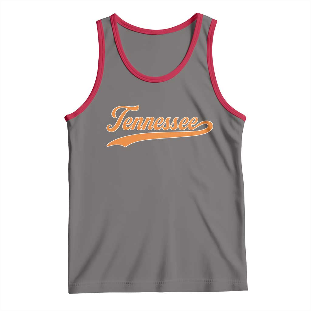 Vintage Tennessee Tank Top Classic TN Orange Print Retro Vintage - Wonder Print Shop