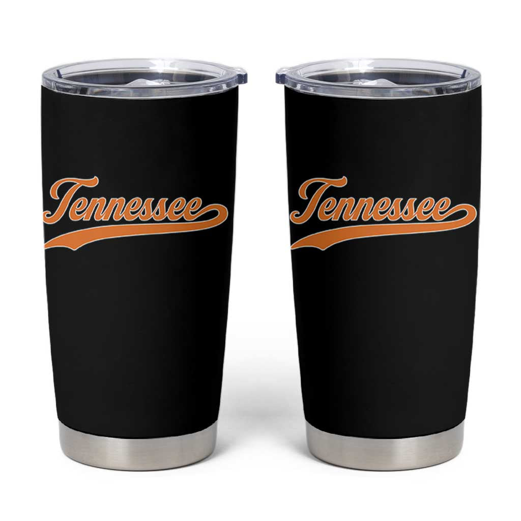 Vintage Tennessee Tumbler Cup Classic TN Orange Print Retro Vintage - Wonder Print Shop