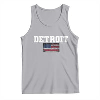 Classic Detroit Tank Top Retro Varsity Vintage Sports Team Name USA Flag - Wonder Print Shop