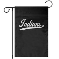 Retro Script Indians Garden Flag Vintage Sports Team Name - Wonder Print Shop
