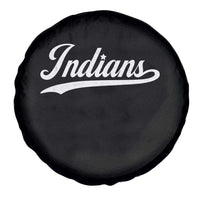 Retro Script Indians Spare Tire Cover Vintage Sports Team Name - Wonder Print Shop