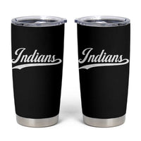 Retro Script Indians Tumbler Cup Vintage Sports Team Name - Wonder Print Shop