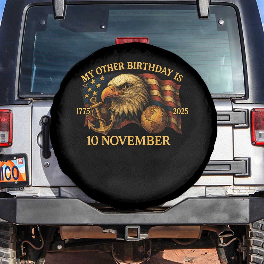 Veteran 250th Anniversary Spare Tire Cover My Other Birthday Is 10 November 1775 - Wonder Print Shop
