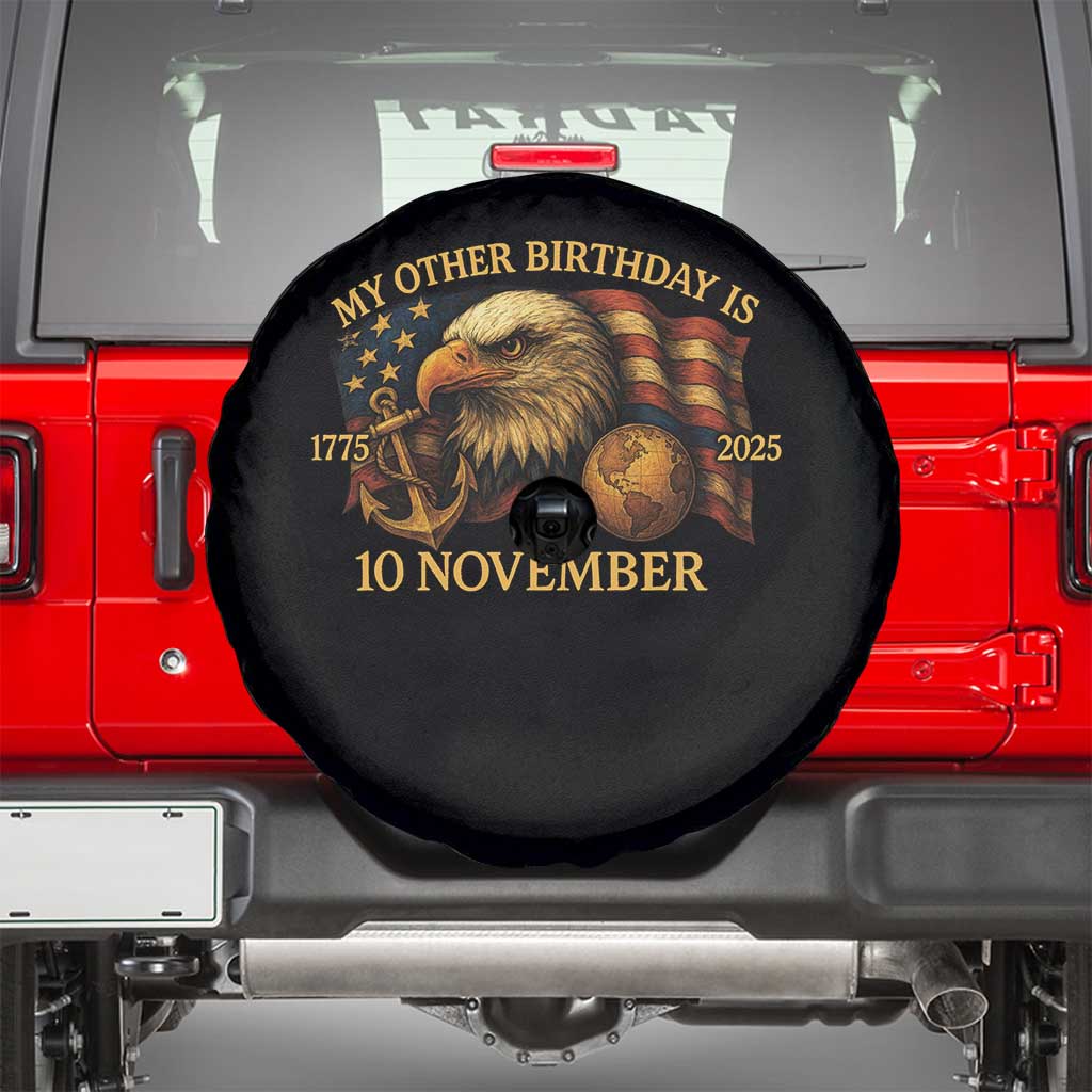 Veteran 250th Anniversary Spare Tire Cover My Other Birthday Is 10 November 1775 - Wonder Print Shop