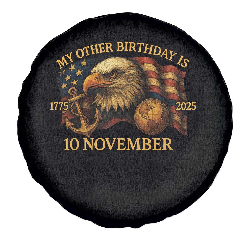 Veteran 250th Anniversary Spare Tire Cover My Other Birthday Is 10 November 1775 - Wonder Print Shop