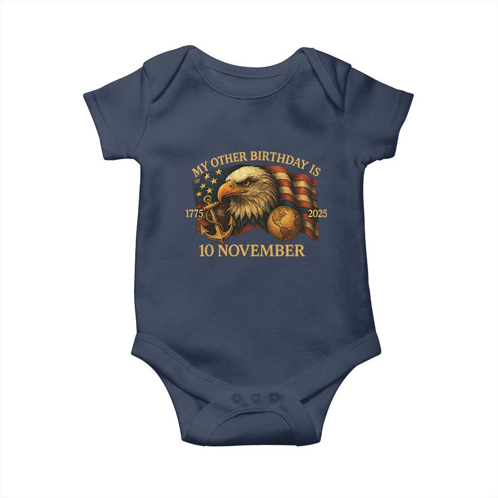 Veteran 250th Anniversary Baby Onesie My Other Birthday Is 10 November 1775 - Wonder Print Shop