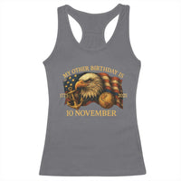 Veteran 250th Anniversary Racerback Tank Top My Other Birthday Is 10 November 1775 - Wonder Print Shop