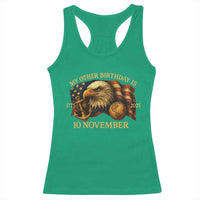 Veteran 250th Anniversary Racerback Tank Top My Other Birthday Is 10 November 1775 - Wonder Print Shop