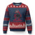 Marine Veteran 250th Anniversary Ugly Christmas Sweater Retro Military Corps American Flag - Wonder Print Shop
