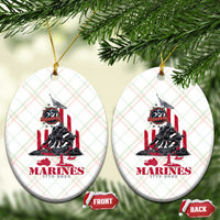 Marine Veteran 250th Anniversary Ceramic Ornament Retro Military Corps American Flag TS10