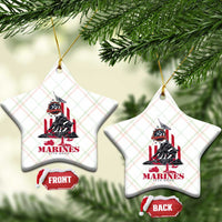 Marine Veteran 250th Anniversary Ceramic Ornament Retro Military Corps American Flag TS10