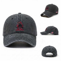 Marine Veteran 250th Anniversary Washed Cotton Baseball Cap Retro Military Corps American Flag