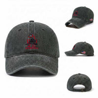 Marine Veteran 250th Anniversary Washed Cotton Baseball Cap Retro Military Corps American Flag