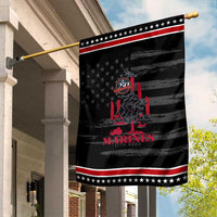 Marine Veteran 250th Anniversary Garden Flag Retro Military Corps American Flag