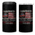 Marine Veteran 250th Anniversary 4 in 1 Can Cooler Tumbler Retro Patriotic Military Gift American Flag - Wonder Print Shop