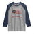 Marine Veteran 250th Anniversary Raglan Shirt Retro Patriotic Military Gift American Flag - Wonder Print Shop