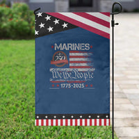 Marine Veteran 250th Anniversary Garden Flag Retro Patriotic Military Gift American Flag