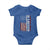 Marine 250th Anniversary Baby Onesie Retro Patriotic Military Veteran Gift American Flag - Wonder Print Shop