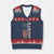 Marine 250th Anniversary V-Neck Knit Sweater Vest Retro Patriotic Military Veteran Gift American Flag - Wonder Print Shop