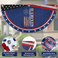 Marine 250th Anniversary Patriotic Fan Flag Retro Military Veteran Gift American Flag