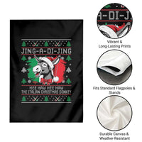 Italian Christmas Donkey Garden Flag Jing a Di Jing Dominick the Ugly Christmas - Wonder Print Shop
