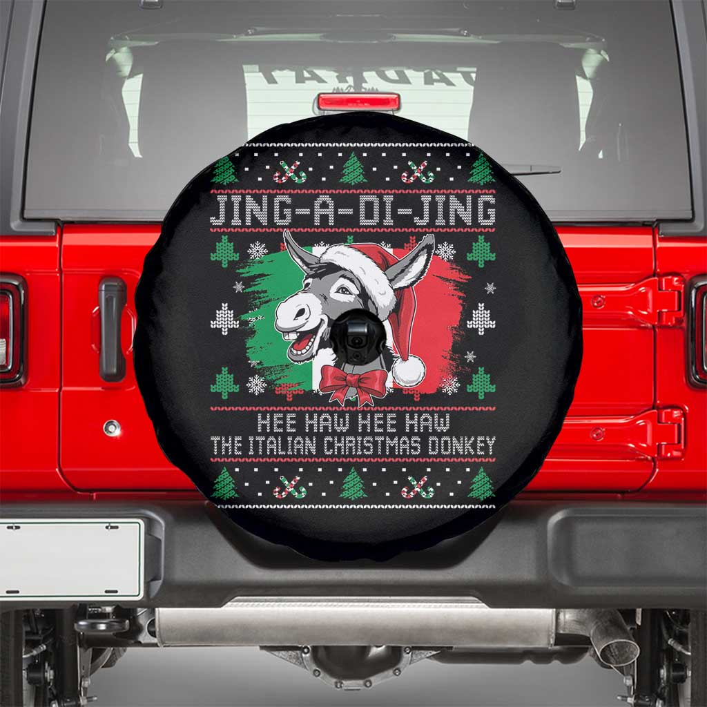 Italian Christmas Donkey Spare Tire Cover Jing a Di Jing Dominick the Ugly Christmas - Wonder Print Shop