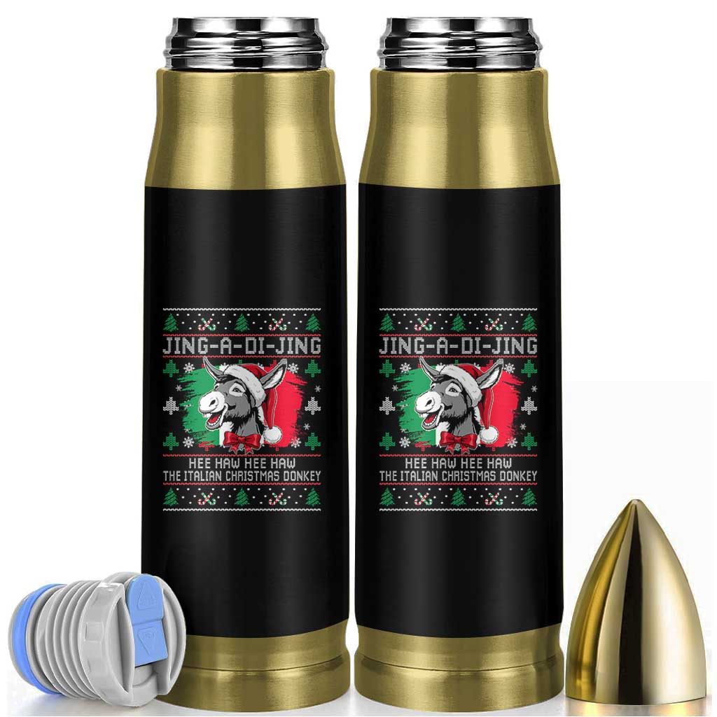 Italian Christmas Donkey Bullet Tumbler Jing a Di Jing Dominick the Ugly Christmas - Wonder Print Shop