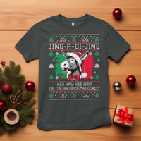 Italian Christmas Donkey T Shirt Jing a Di Jing Dominick the Ugly Christmas - Wonder Print Shop