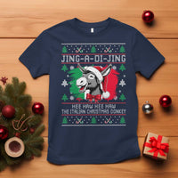 Italian Christmas Donkey T Shirt Jing a Di Jing Dominick the Ugly Christmas - Wonder Print Shop