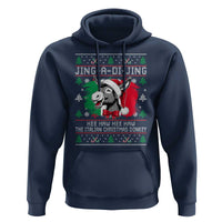 Italian Christmas Donkey Hoodie Jing a Di Jing Dominick the Ugly Christmas - Wonder Print Shop
