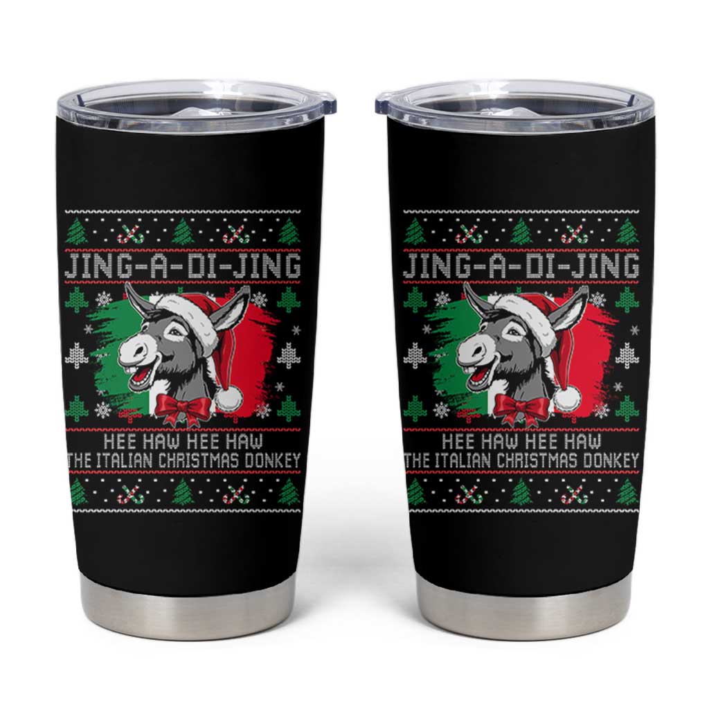 Italian Christmas Donkey Tumbler Cup Jing a Di Jing Dominick the Ugly Christmas - Wonder Print Shop