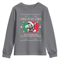 Italian Christmas Donkey Youth Sweatshirt Jing a Di Jing Dominick the Ugly Christmas - Wonder Print Shop