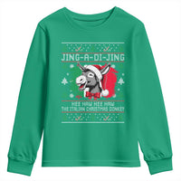 Italian Christmas Donkey Youth Sweatshirt Jing a Di Jing Dominick the Ugly Christmas - Wonder Print Shop