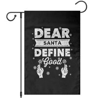 Dear Santa Christmas Garden Flag Naughty Nice Funny Funny Family Xmas Pajamas - Wonder Print Shop